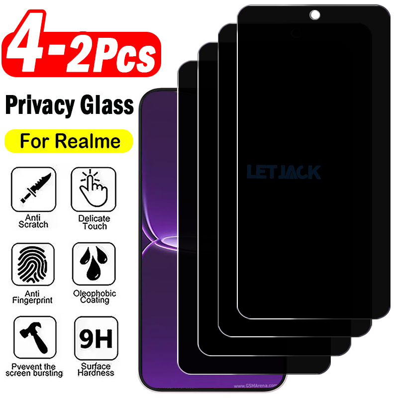 Realme Note 50 - Película Protetora Anti-Espionagem de 2-4 Peças