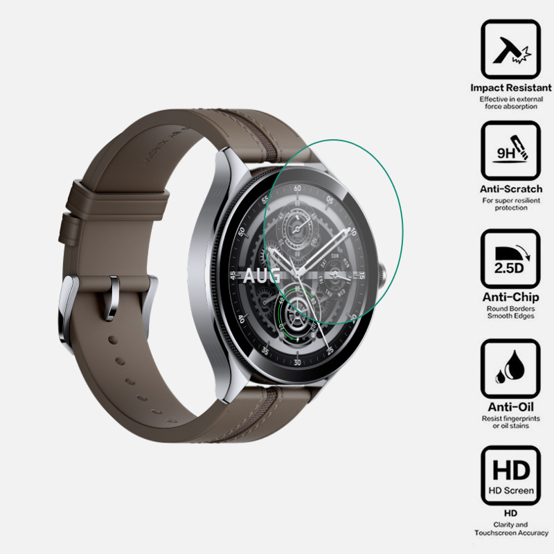 Xiaomi Smartwatch Accessories - Smartwatch vidro temperado duro película protetora