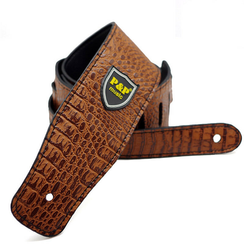 Leather Classic Strap - Correia de guitarra clássica couro PU,