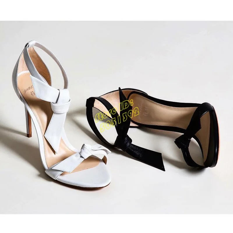 Leather Classic Strap - Sandálias de Salto Alto Stiletto em