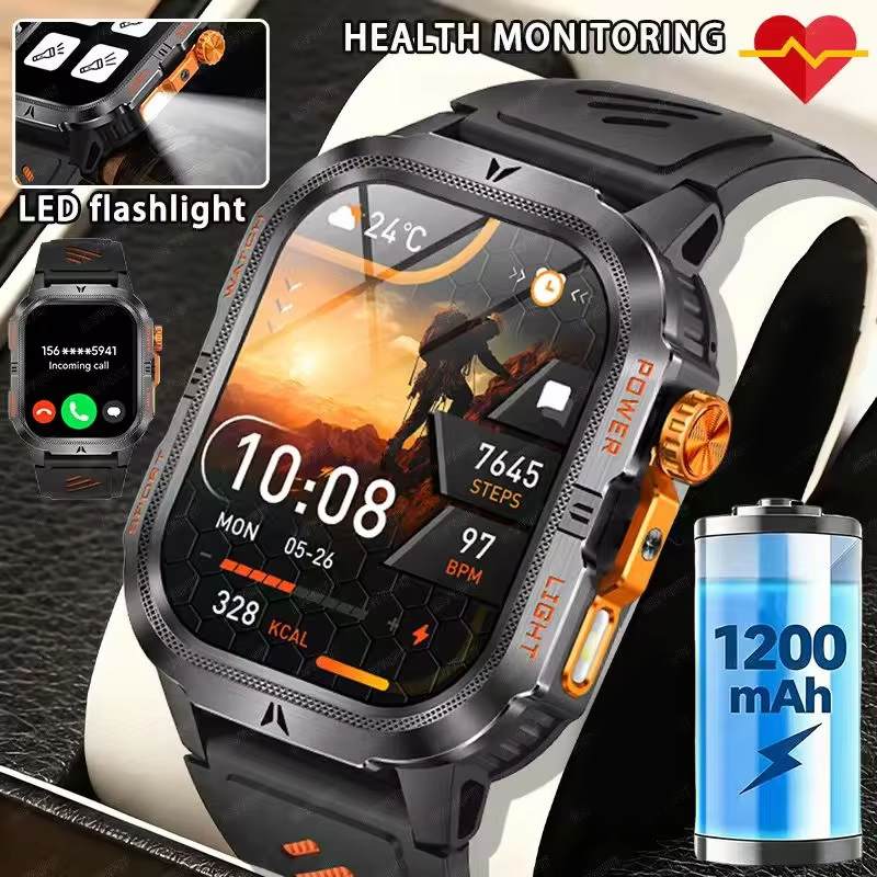 Smartwatch M Active - Relógio Inteligente Militar Robusto 2026 para