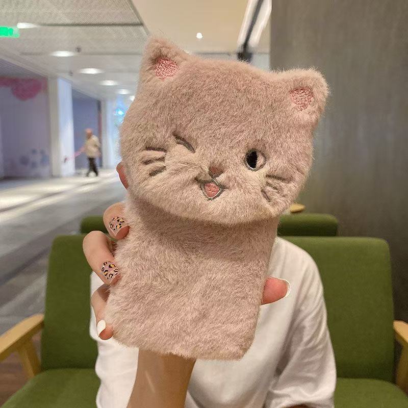 Realme Note 50 - 3d gato boneca pele macia caso