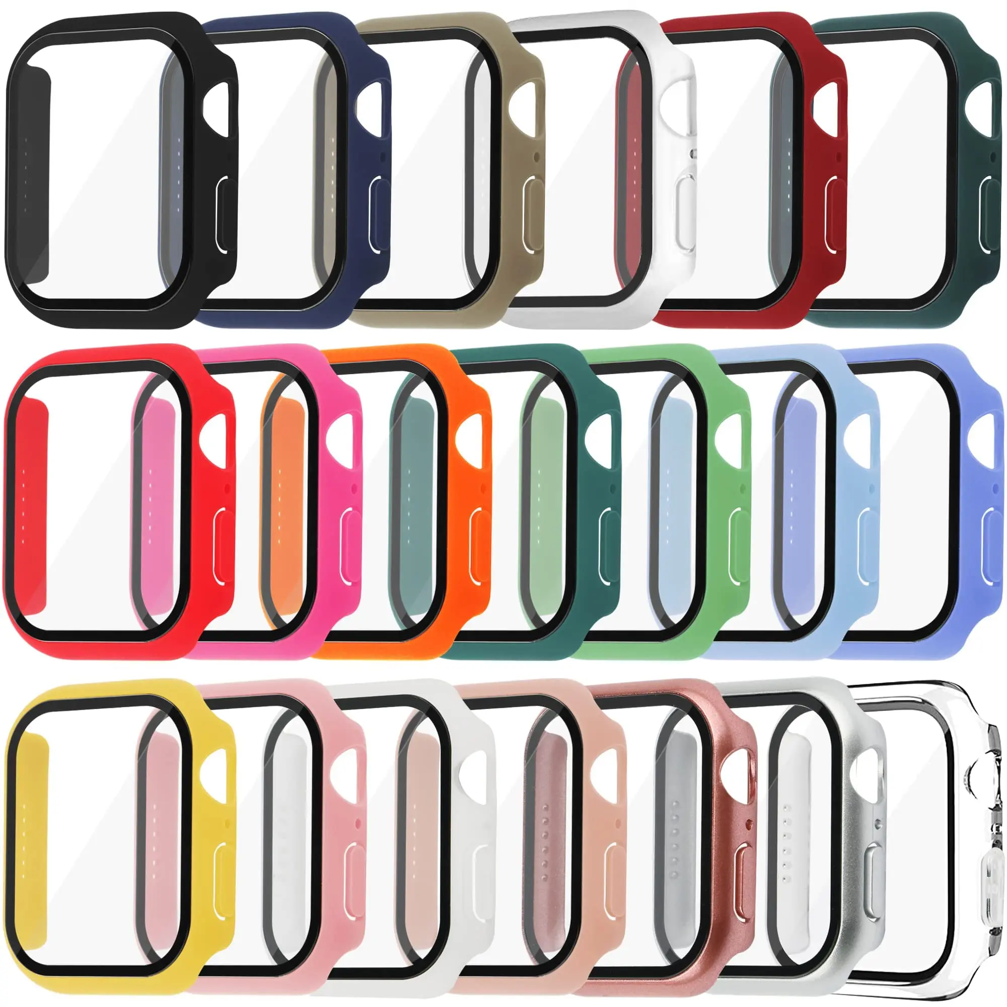 Smartwatch Straps & Accessories - Vidro Temperado e Capa para Apple