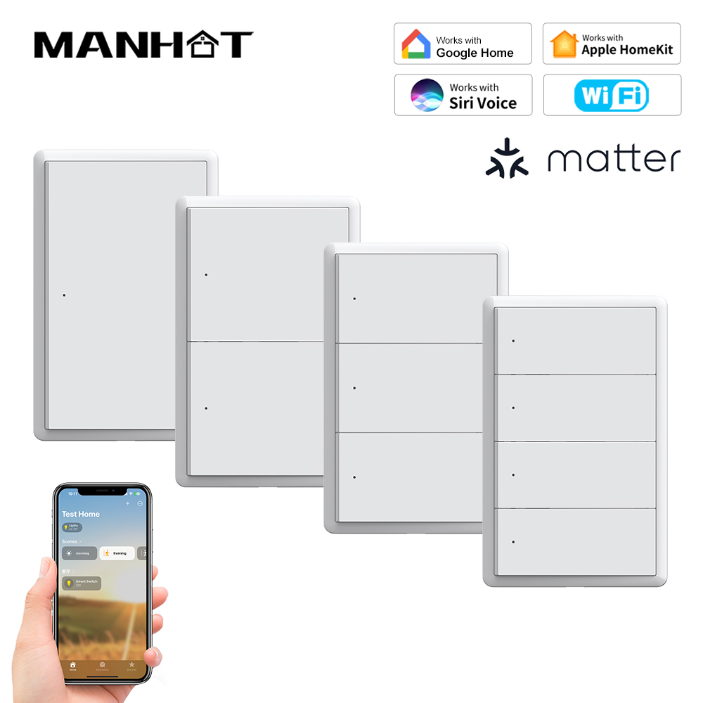 Smart Accessories - Interruptor Inteligente WiFi MANHOT Homekit Sem