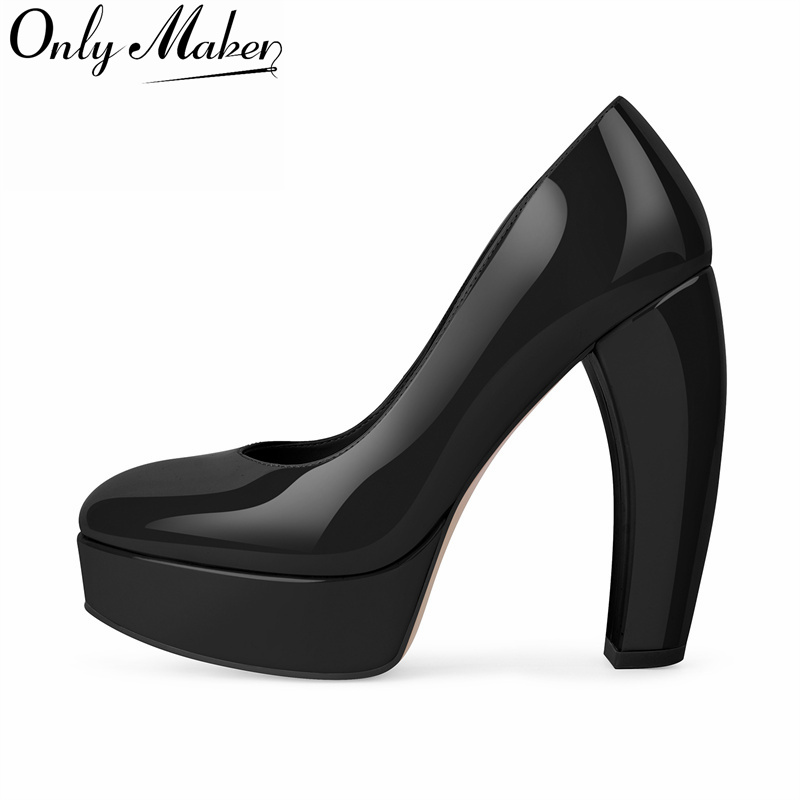 Leather Classic Strap - Sapatos de Salto Alto Femininos Onlymaker