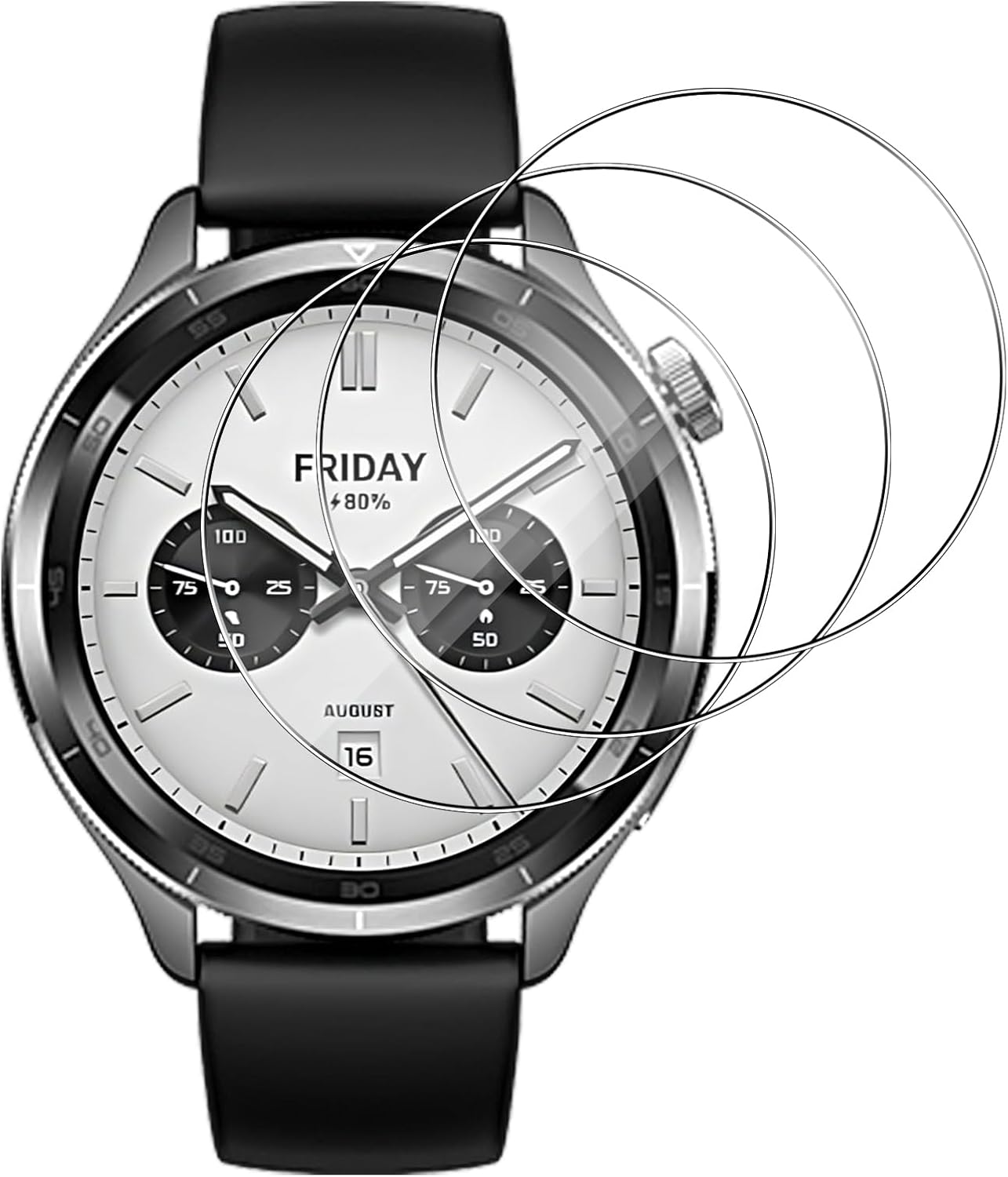 3 pçs protetor de tela de vidr - Xiaomi Smartwatch Accessories avaliação e preço
