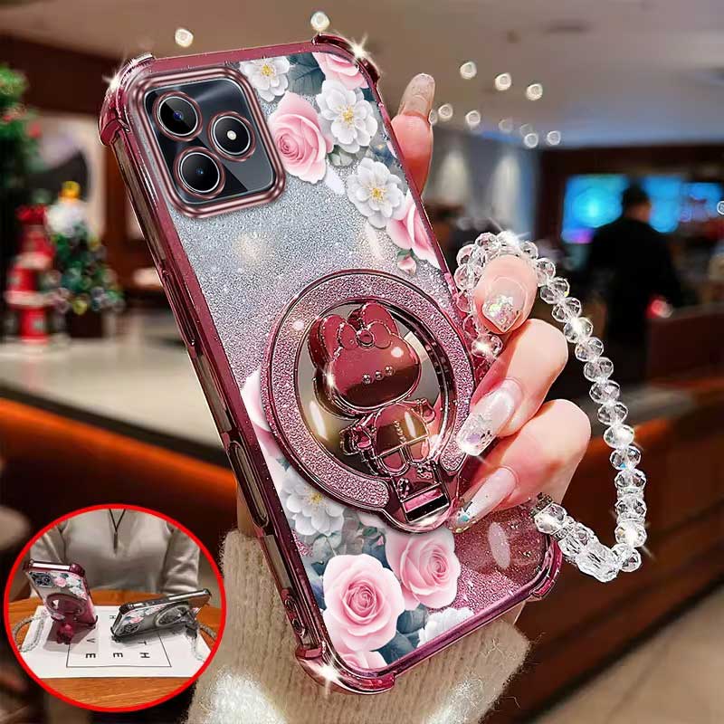 3 peças (Capa de celular Rosa  - Realme Note 50 avaliação e preço