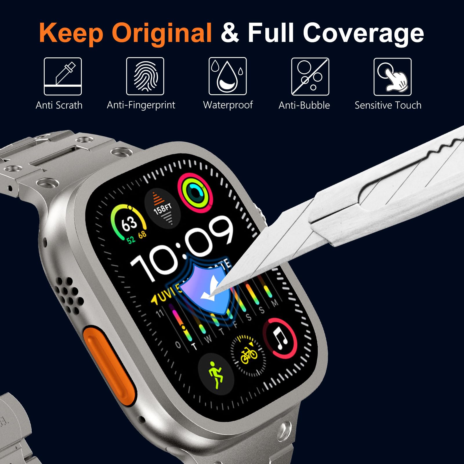 Vidro temperado para apple wat - Smartwatch Straps & Accessories avaliação e preço