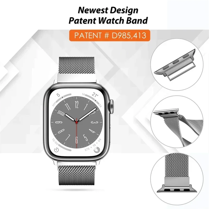 Pulseira milanesa para apple w - Milanaise Mesh Band avaliação e preço