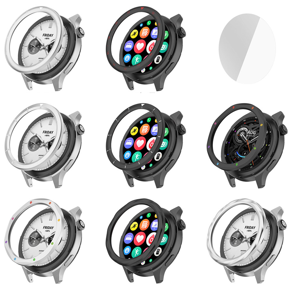 Anel de moldura de metal para  - Xiaomi Smartwatch Accessories avaliação e preço