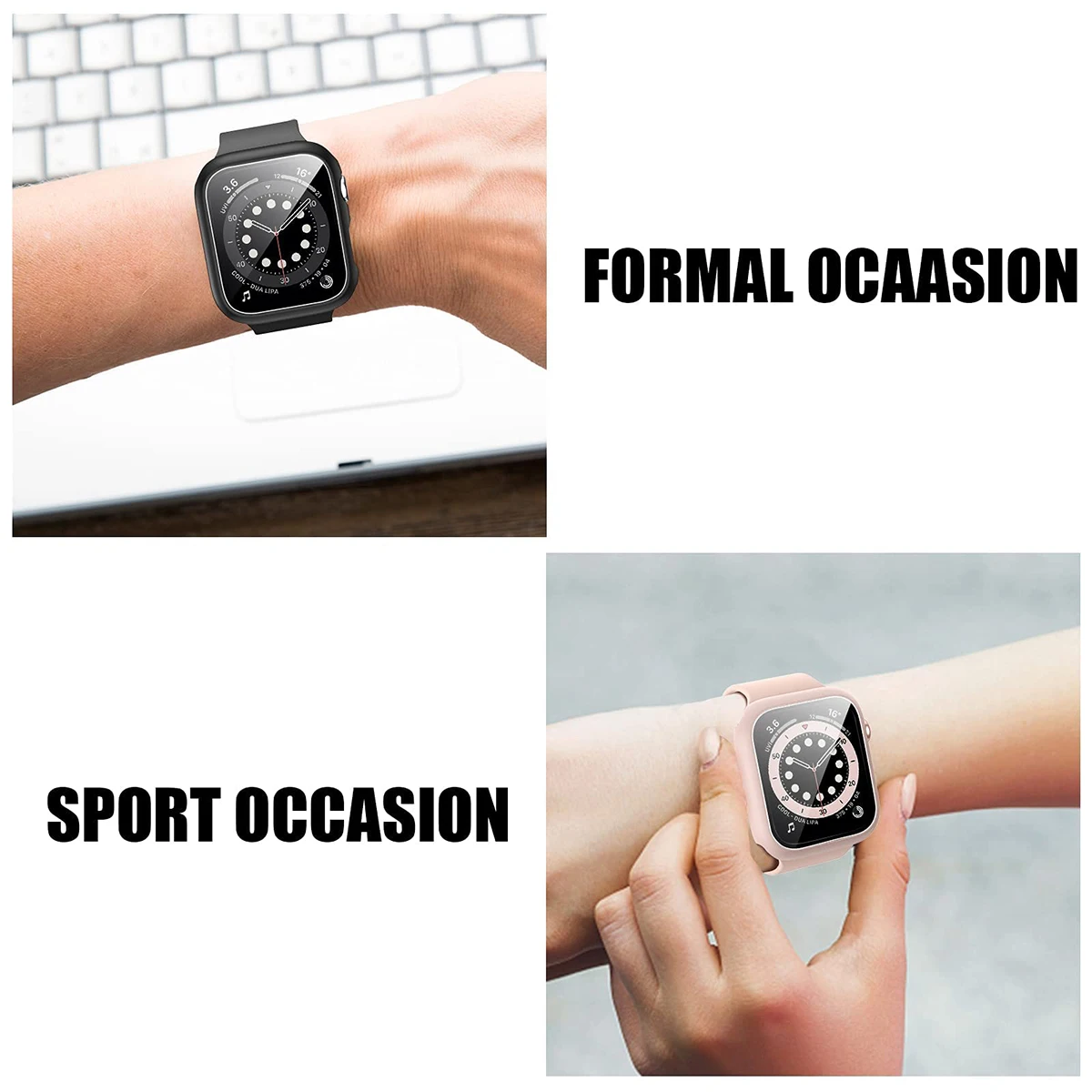 Vidro Temperado e Capa para Ap - Smartwatch Straps & Accessories avaliação e preço