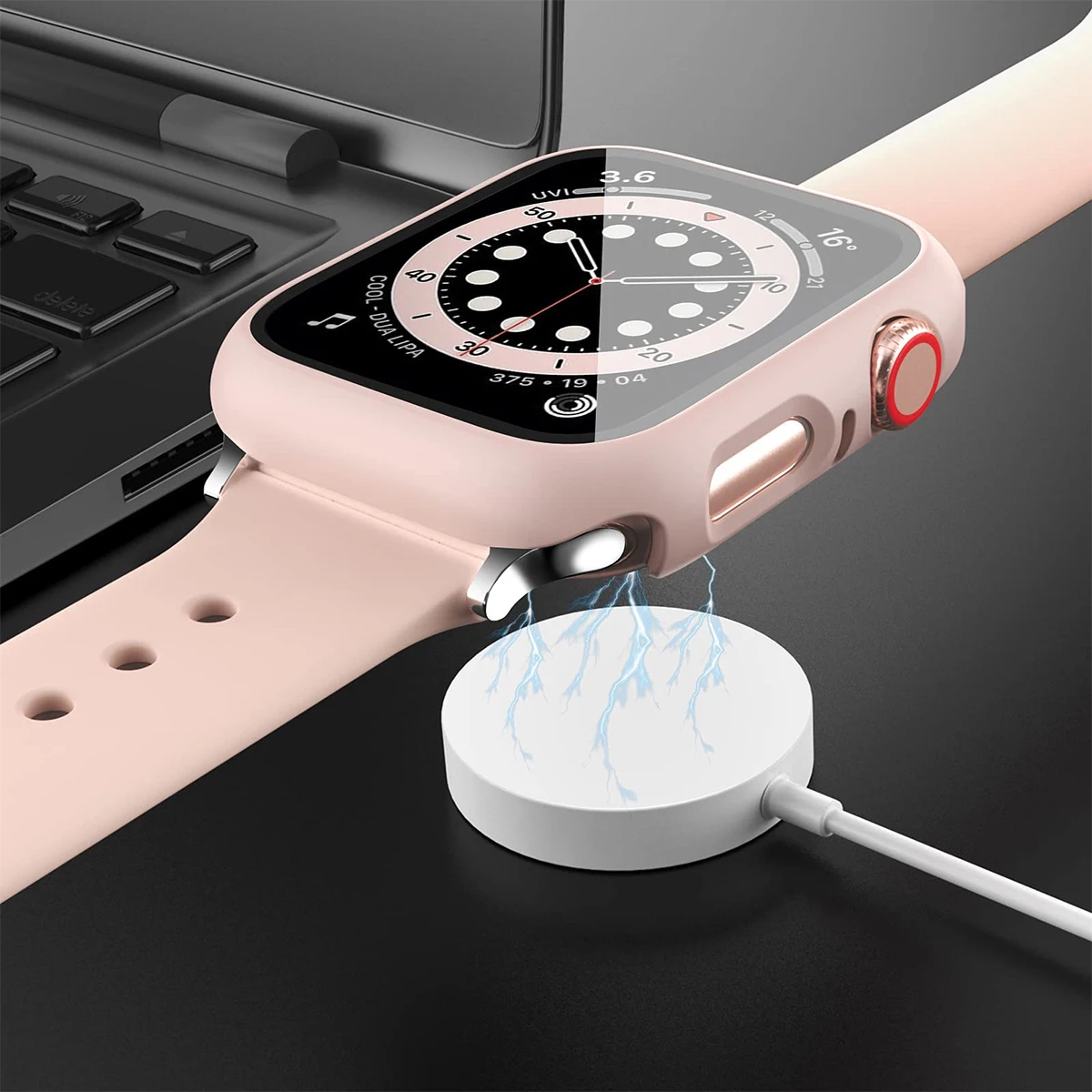 Vidro Temperado e Capa para Ap - Smartwatch Straps & Accessories avaliação e preço