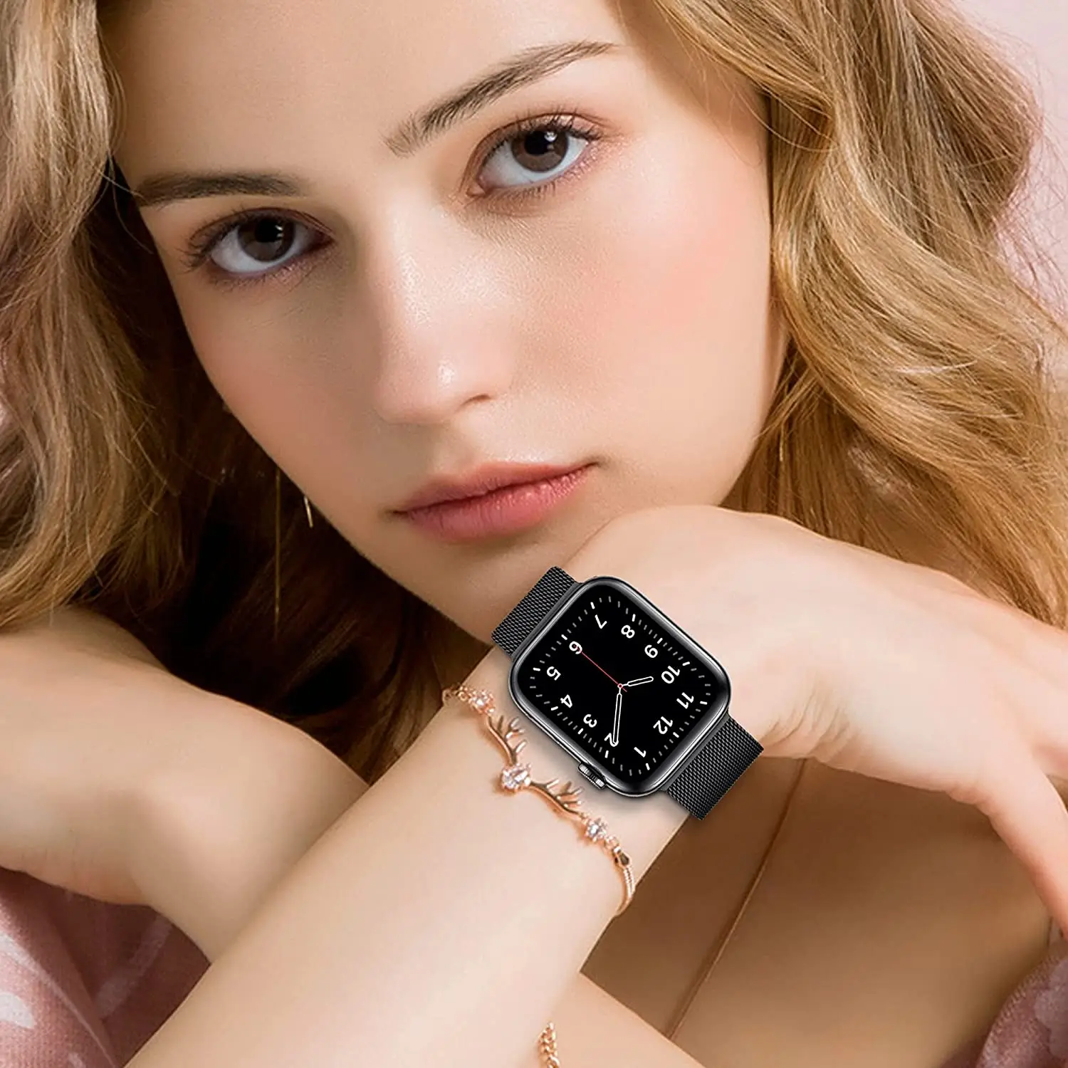 Pulseira de laço milanês para  - Milanaise Mesh Band avaliação e preço